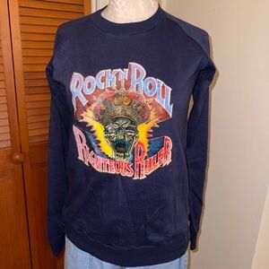 Vintage Rock 'n' Roll Graphic Sweatshirt
